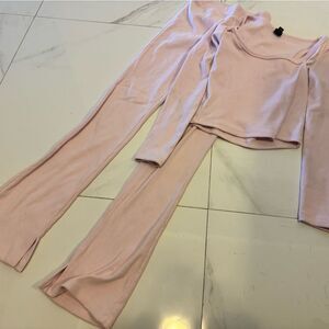 Women's Pink Pants & shirt loungewear Set #18